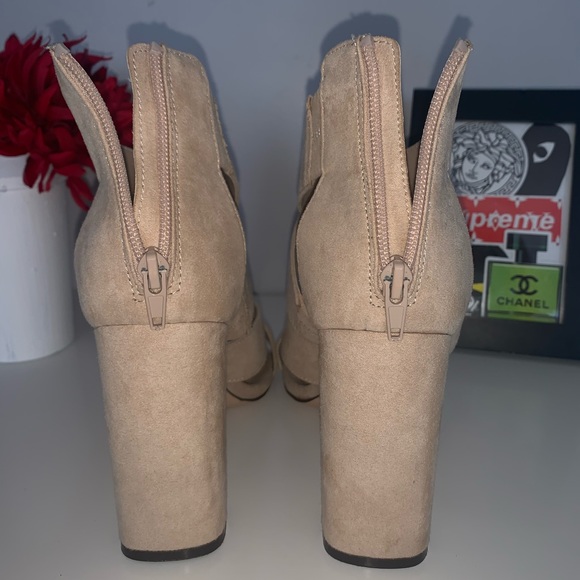 Summer high heel thick band strappy sandals - Picture 2 of 2